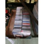 A part tray of classical CDs