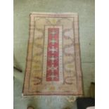 An early 20th century rectangular eastern rug