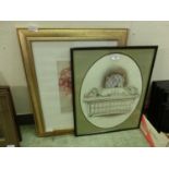 A framed and glazed classical print along with a framed and glazed Gary Patterson print titled '