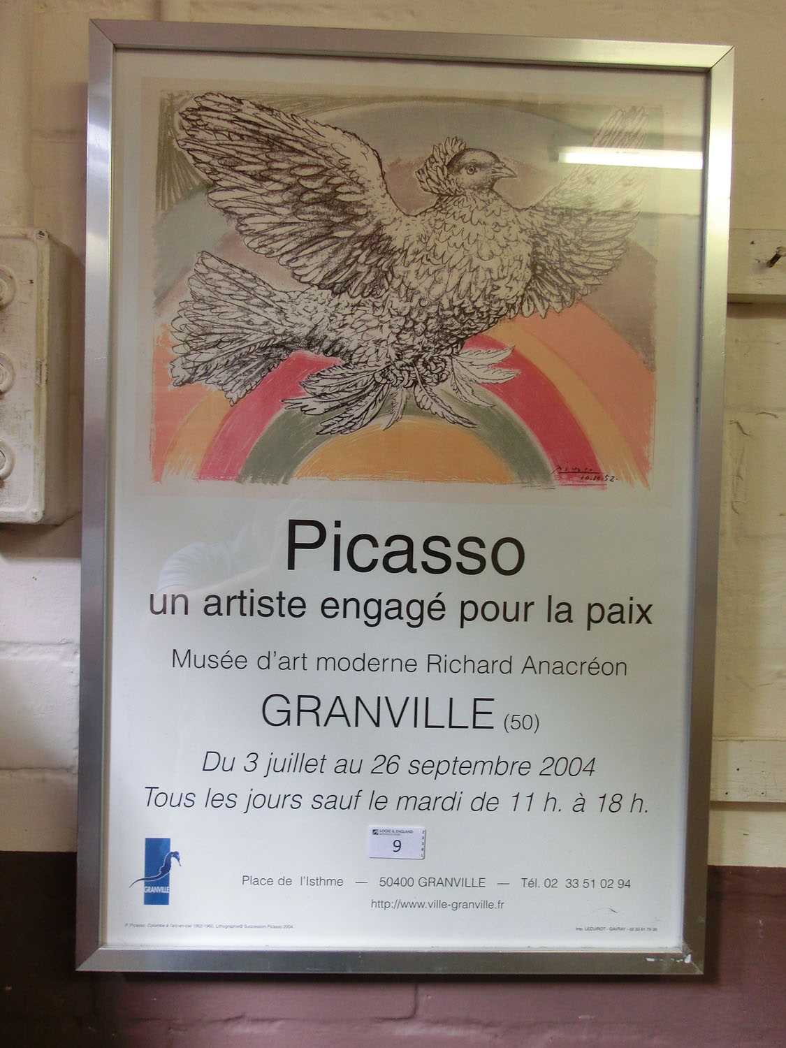 A reproduction Picasso advertising poster
