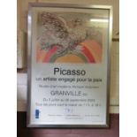 A reproduction Picasso advertising poster