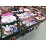 Six trays of early 20th century and other china ware to include bowls, tureens, cherubs, cheese