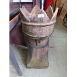 A 19th century clay chimney pot