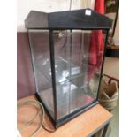 A black ash effect display cabinet