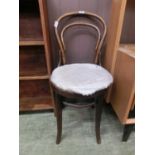 An early 20th century bent wood chair