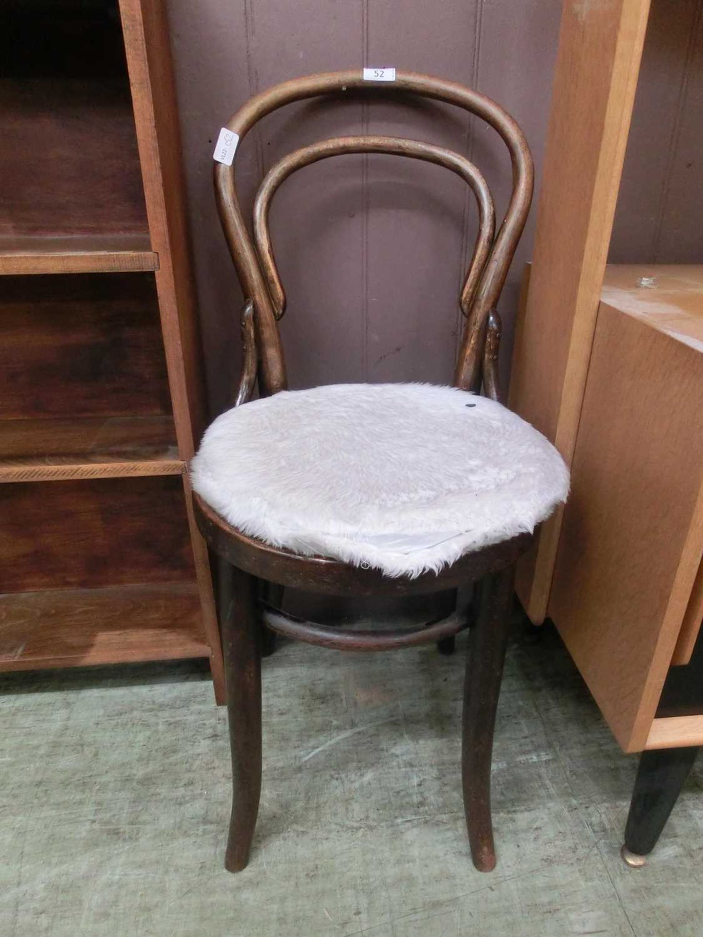 An early 20th century bent wood chair