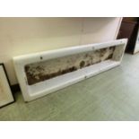 A long white glazed sink
