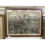 A framed and glazed print titled 'Waterloo' after M H Sullivan
