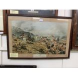 A framed and glazed print of Crimean War after Robert Gibb