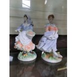 Two Coalport figurines 'Rosie Picking Apples' and 'The Farmer's Wife'