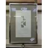 A framed and glazed limited edition abstract artwork signed Underwood