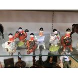 A collection of six Beswick Norman Thelwell figures to include 'Kickstart' x2 , 'Pony Express', etc