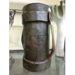 A leather artillery shell carrier