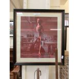A framed limited edition print titled 'Neon' 136/195 signed Fletcher Sibthorp