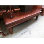 An eastern hardwood rectangular low level occasional table