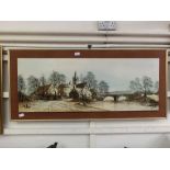 A mid-20th century framed print by Flland