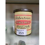 A vintage Robertson's mince meat tin