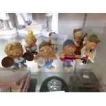 A selection of seven Tetley Teafolk figures