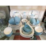 A Midwinter 'Cannes' part tea set comprising of teapot, cream jug, cups, saucers, etc