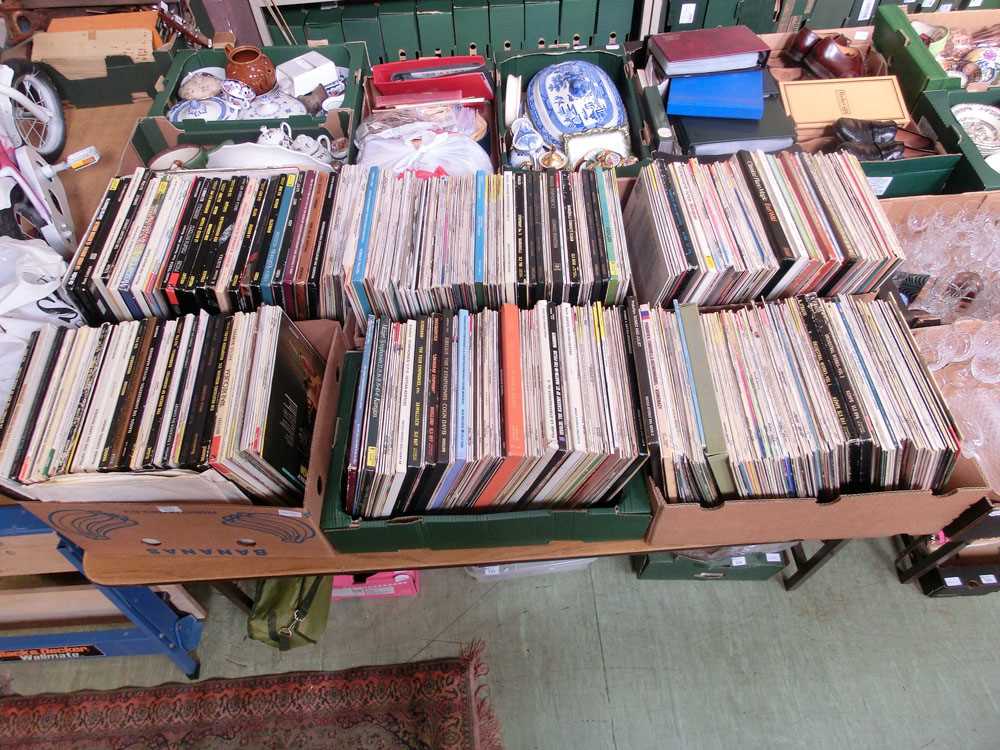 Six trays of LPs of mainly classical music