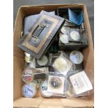 A box containing collector's coins to include Churchill crowns, etc