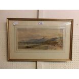 A framed and glazed watercolour of countryside scene signed Pearson, dated 1868