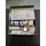 An early 20th century ARP first aid case