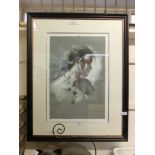 A framed limited edition print titled 'La Joya' 52/145 signed Royo