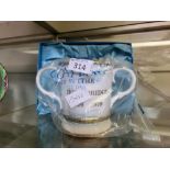 A boxed Coalport twin handled mug commemorating 'The Iron Bridge 1779-1979'