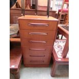 A mid-20th century teak G-Plan chest of six drawers