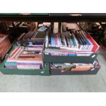 Five trays of hardback books on various subjects