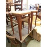 A pair of mid-20th century kitchen stools