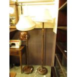 Two mid-20th century standard lamps