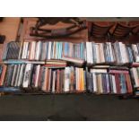 Six trays of hardback and other books on various subjects to include art and travel