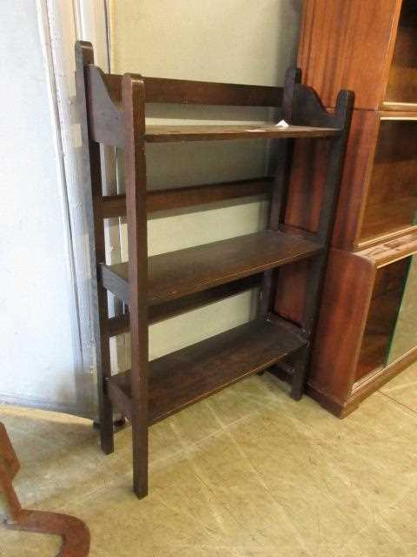 An early 20th century oak bookcase