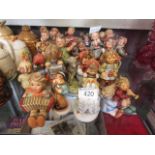 A quantity of Gobel figurines including Hummels