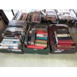Three trays of hardback reference books on various subjects