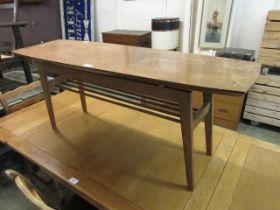 A mid-20th century teak coffee table (A/F)