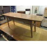 A mid-20th century teak coffee table (A/F)