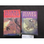 First edition paper copy of 'Harry Potter and the prisonier of Azkaban' and a second edition of 'the