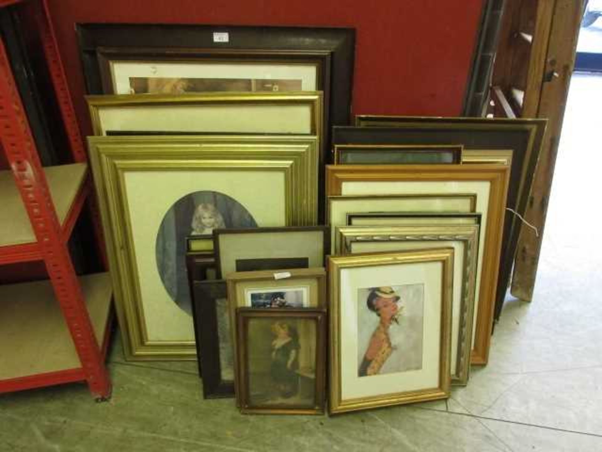 A large selection of framed and glazed prints, pictures, etc