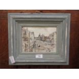 A framed and glazed pen and watercolour titled 'Aspects Of Venice' after David Trubridge