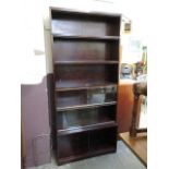 A mid-20th century six sectioned bookcase