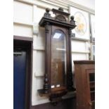 A Victorian mahogany Vienna wall clock case