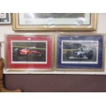 Two framed and glazed limited edition prints 'Michael Schumacher - Ferrari F310' 238/250 and '