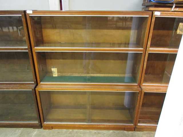 A Minty three section bookcase