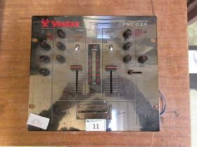 A Vestax professional mixing controller PMC-03A