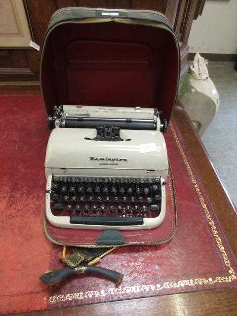 A Remington typewriter