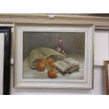 A framed oil on board of still life signed bottom right G.Gooch