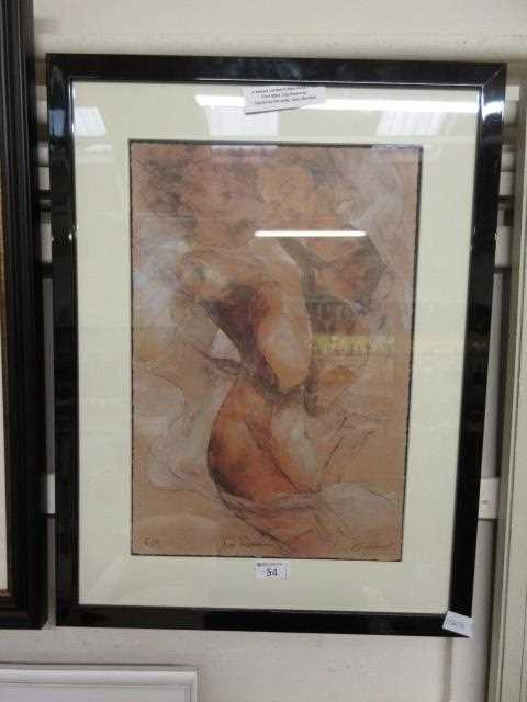 A framed and glazed limited edition print 'Daydreaming' signed Gary Benfield